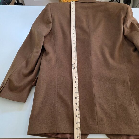 Dalcos Lanificio Fratelli Bacci Jacket Men IT 54 US 44 Brown Wool Cashmere 3B LS - Picture 8 of 16